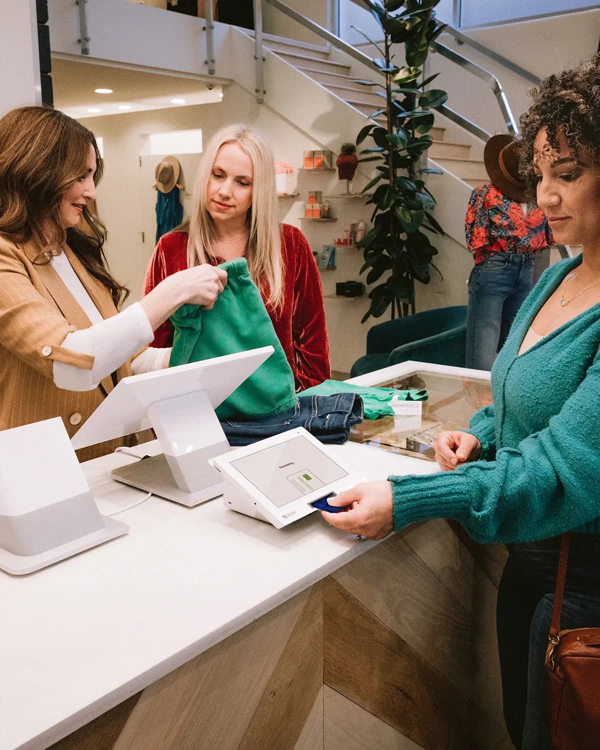 Clover POS system in a retail environment